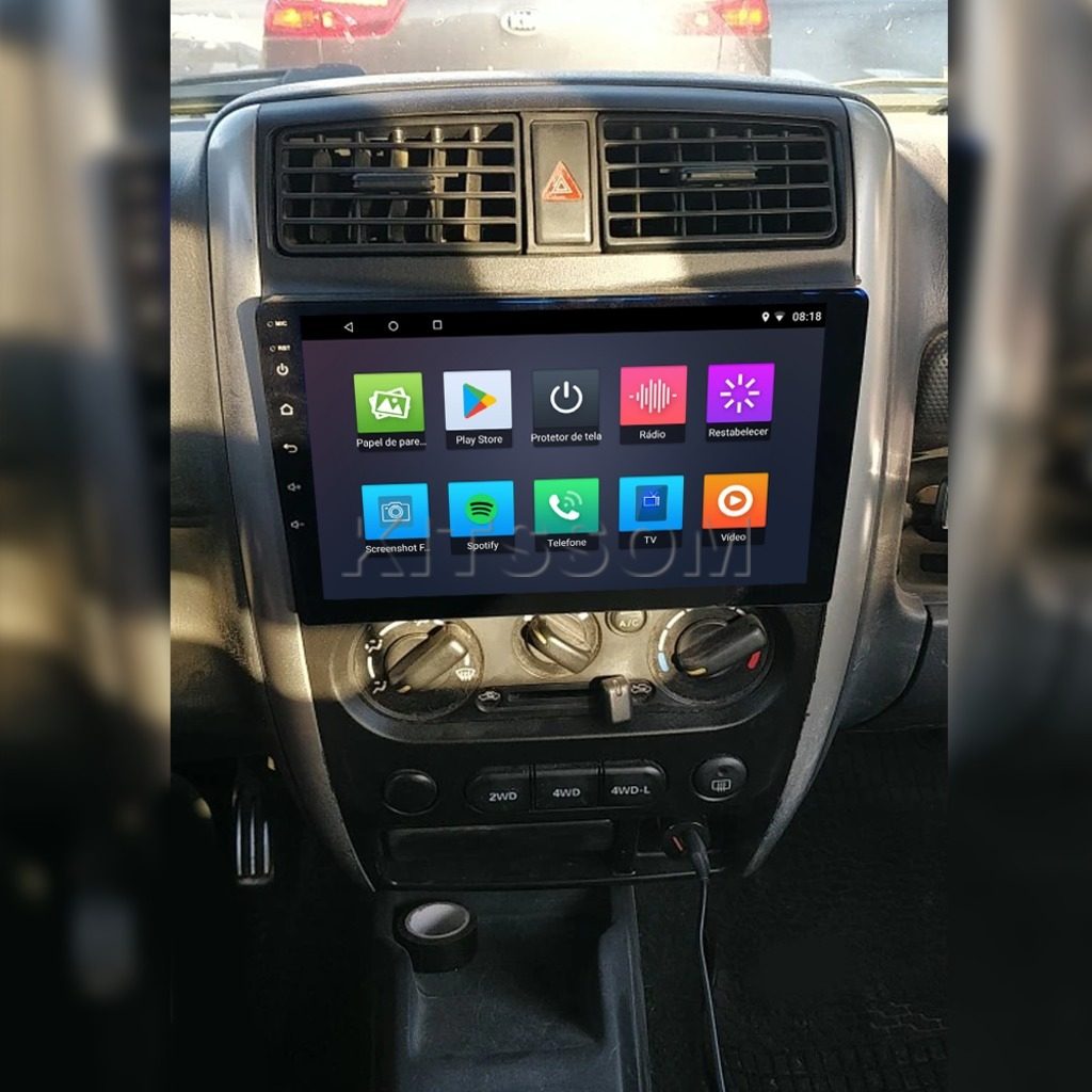 Multimídia Suzuki Jimmy 2014 2015 2016 2017 2018 V2 Carplay 9" 2012 2013-V2 CAR AUDIO-Kitssom