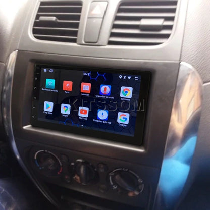 Multimídia Suzuki SX4 2009 2010 2011 2012 2013 V2 Carplay 7" 2007 2008-V2 CAR AUDIO-Kitssom
