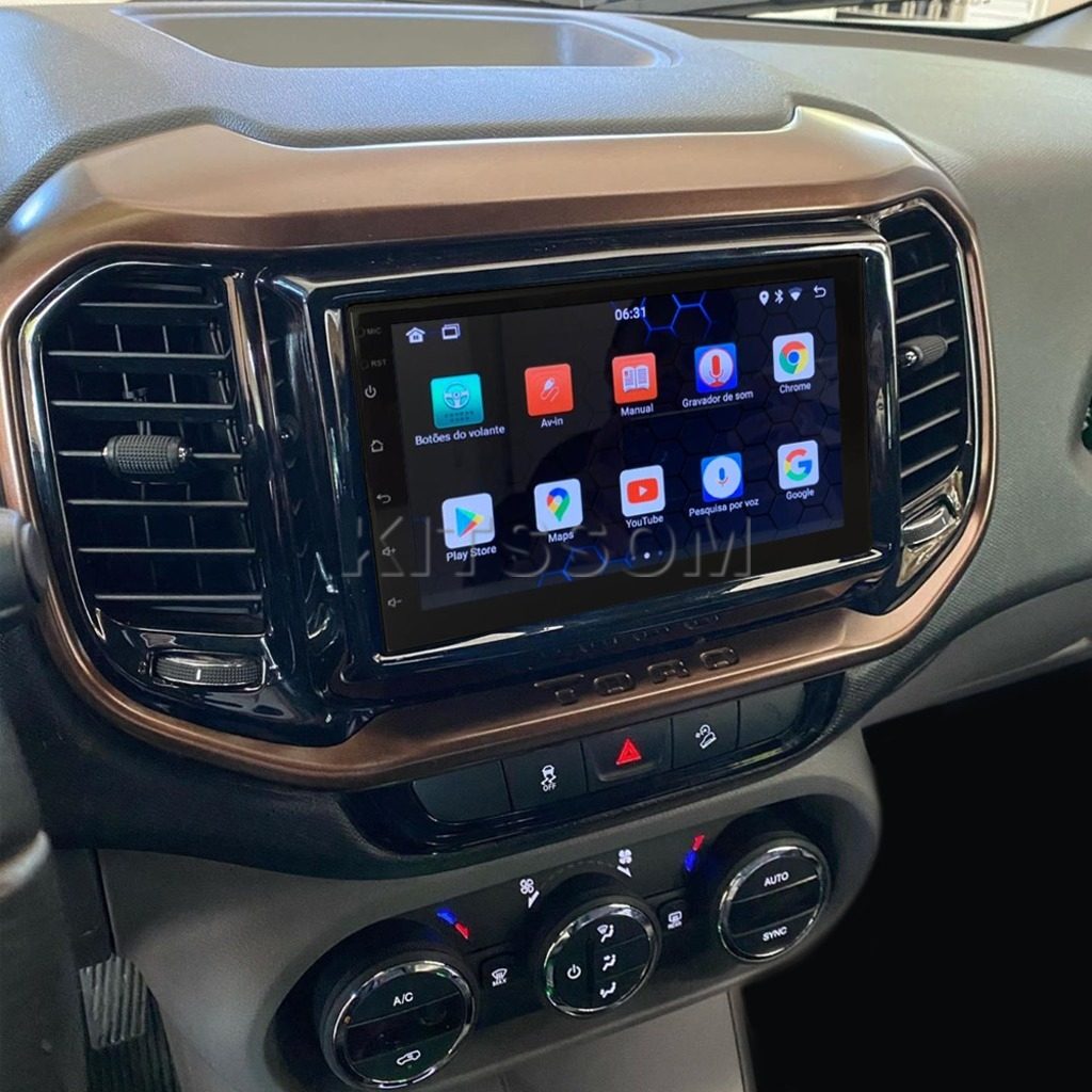 Multimídia Toro 2017 2018 2019 2020 2021 2022 V2 Carplay 7" 2015 2016-V2 CAR AUDIO-Kitssom
