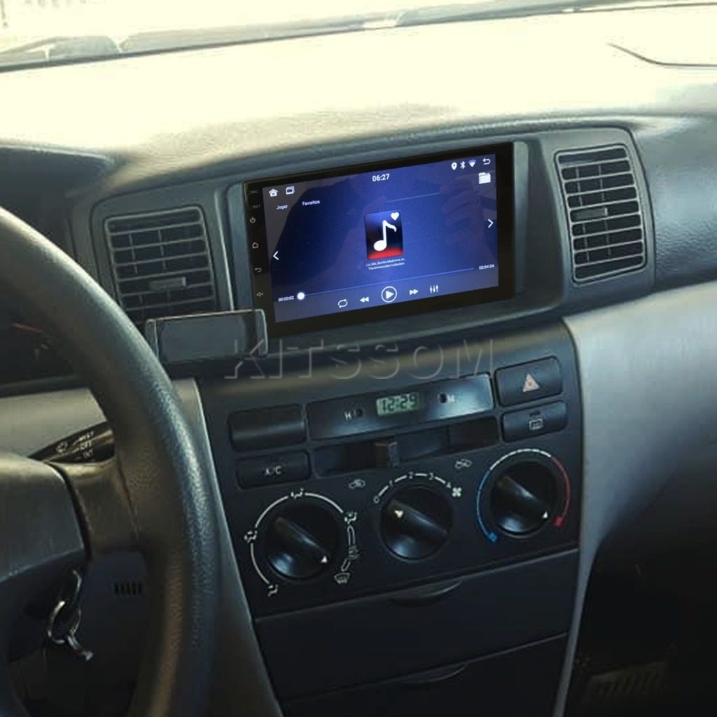 Multimídia Toyota Corolla 2005 2006 2007 2008 V2 Carplay 7" 2003 2004-V2 CAR AUDIO-Kitssom