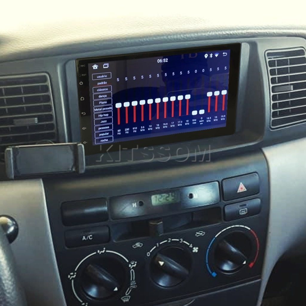Multimídia Toyota Corolla 2005 2006 2007 2008 V2 Carplay 7" 2003 2004-V2 CAR AUDIO-Kitssom