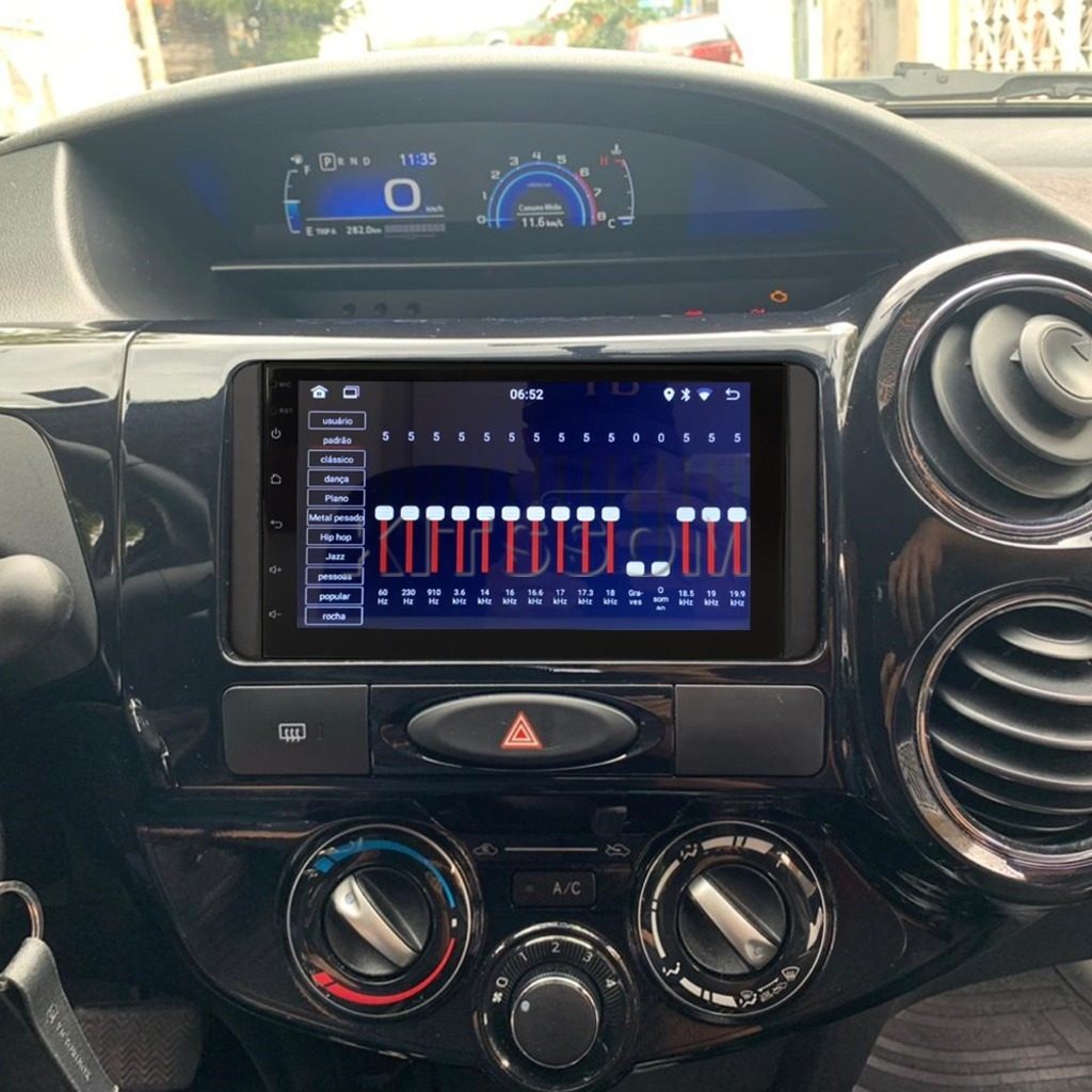 Multimídia Toyota Etios 2019 2020 2021 2022 2023 V2 Carplay 7" 2012 2013 2014 2015 2016 2017 2018-V2 CAR AUDIO-Kitssom