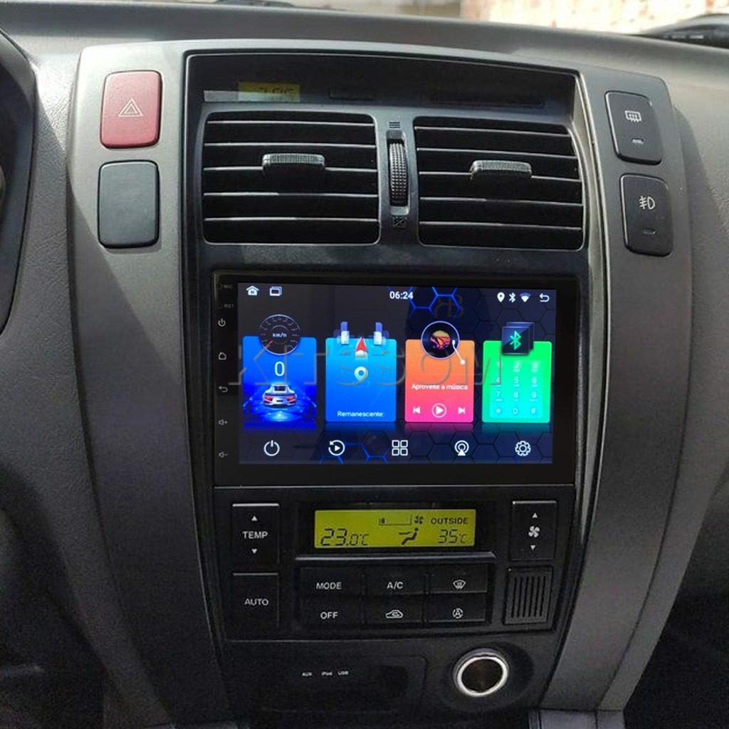 Multimídia Tucson 2010 2011 2012 2013 2014 2015 V2 Carplay 7" 2007 2008 2009-V2 CAR AUDIO-Kitssom