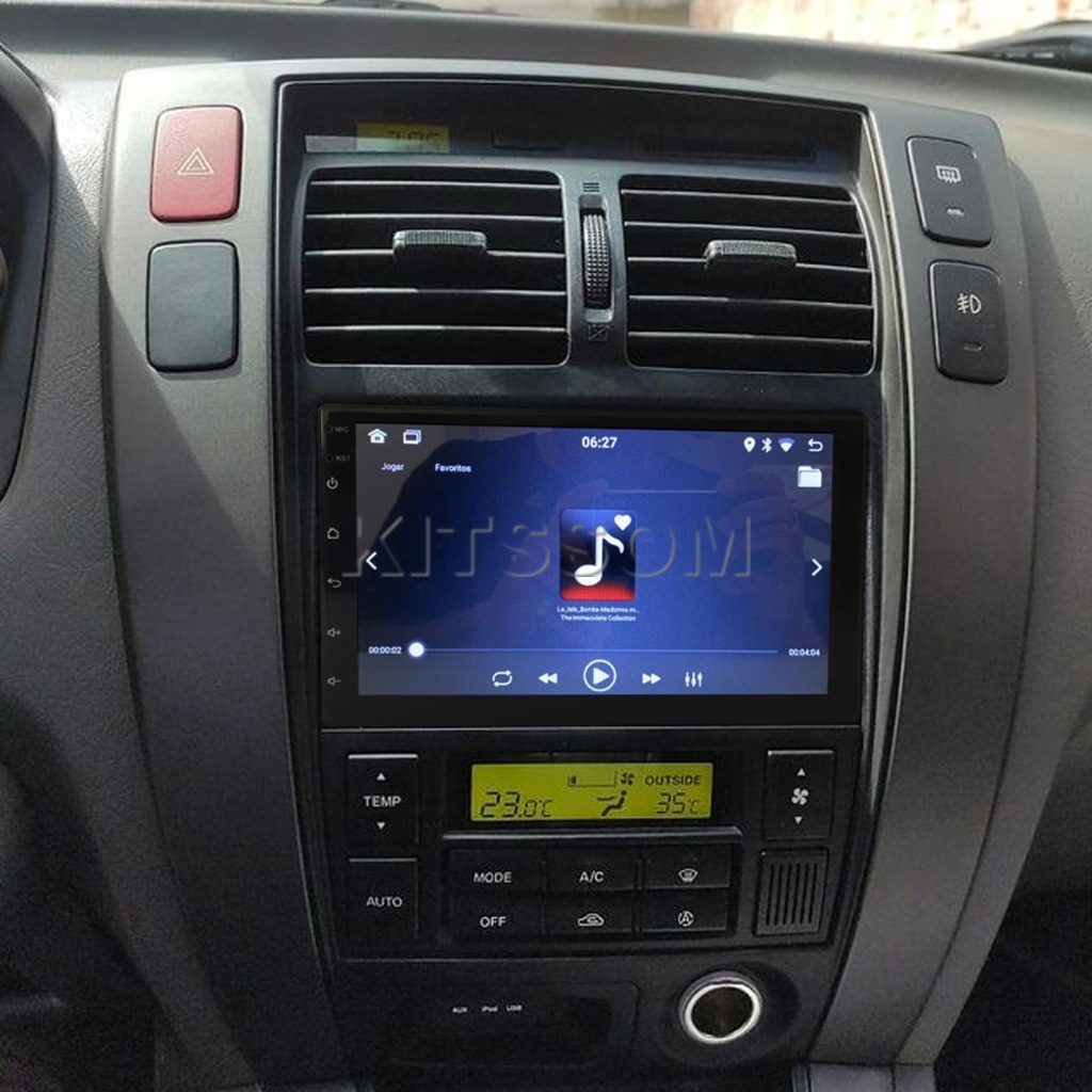 Multimídia Tucson 2010 2011 2012 2013 2014 2015 V2 Carplay 7" 2007 2008 2009-V2 CAR AUDIO-Kitssom