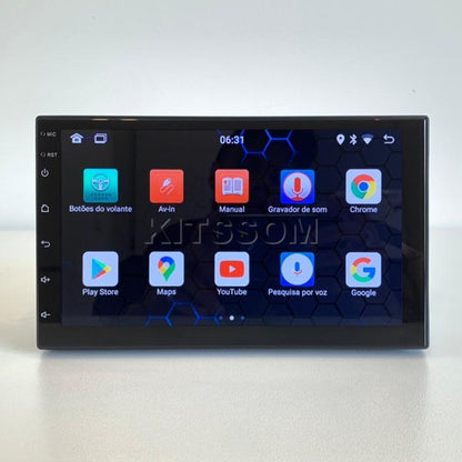 Multimídia V2 Carplay Android Auto Universal 7"-V2 CAR AUDIO-Kitssom