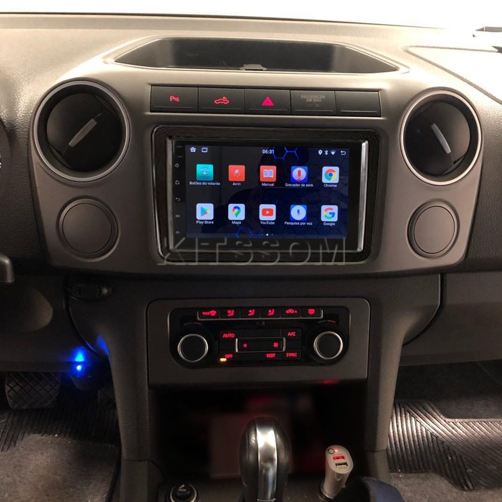 Multimídia Amarok 2010 2011 2012 2013 2014 2015 V2 Carplay 7"-V2 CAR AUDIO-Kitssom
