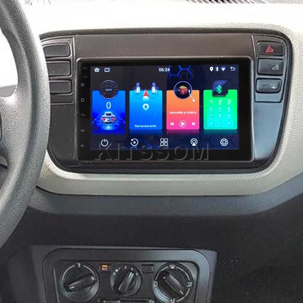 Multimídia Volkswagen Up 2014 2015 2016 V2 Carplay 7"-V2 CAR AUDIO-Kitssom