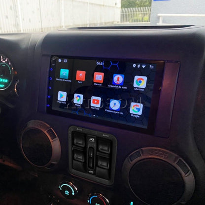 Multimídia Wrangler 2010 2011 2012 2013 2014 2015 V2 Carplay 7"-V2 CAR AUDIO-Kitssom