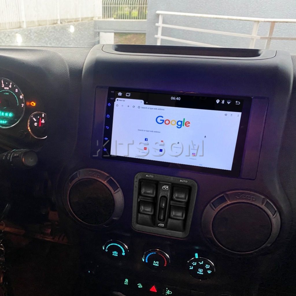 Multimídia Wrangler 2010 2011 2012 2013 2014 2015 V2 Carplay 7"-V2 CAR AUDIO-Kitssom