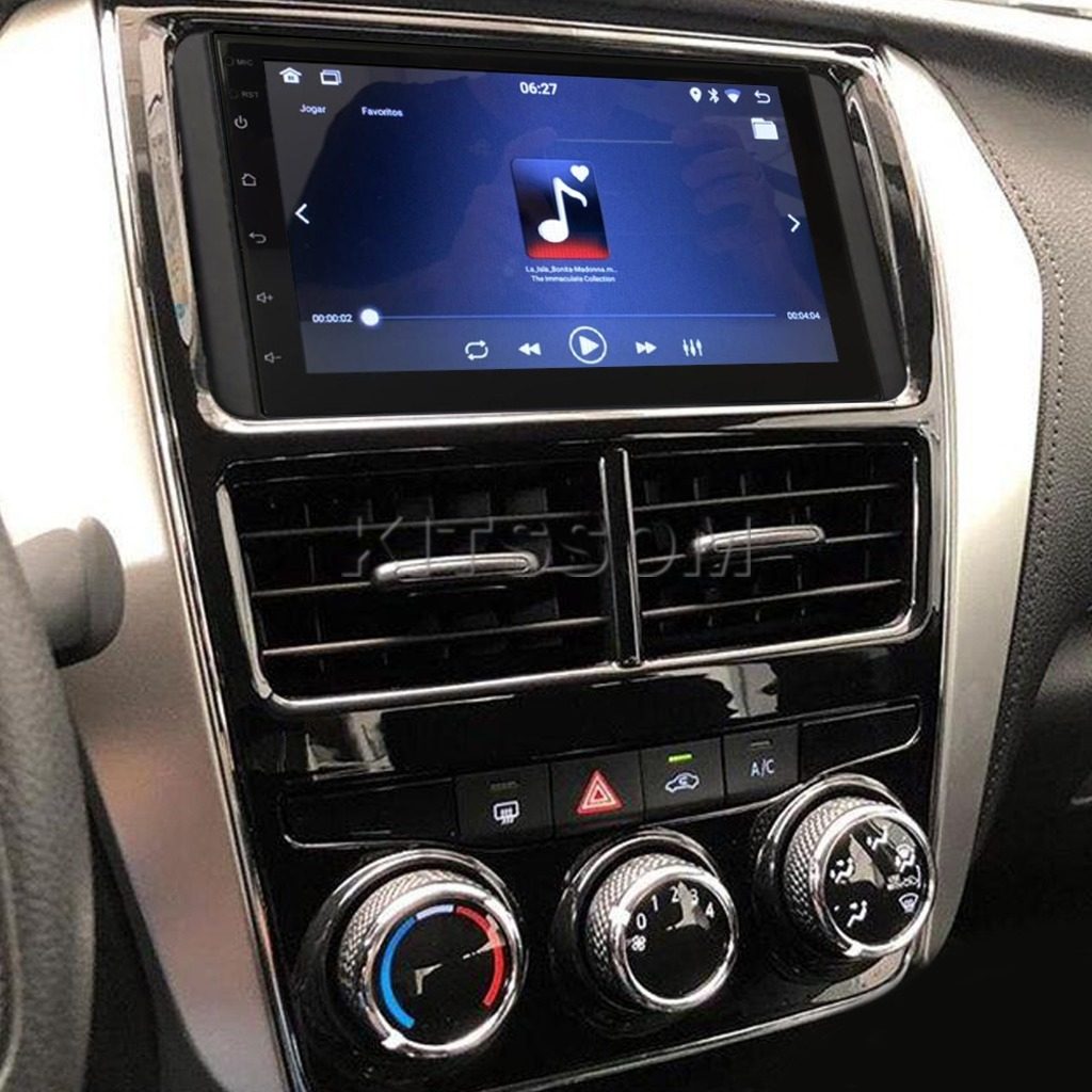 Multimídia Yaris 2018 2019 2020 2021 2022 AC AN V2 Carplay 7" 2017-V2 CAR AUDIO-Kitssom