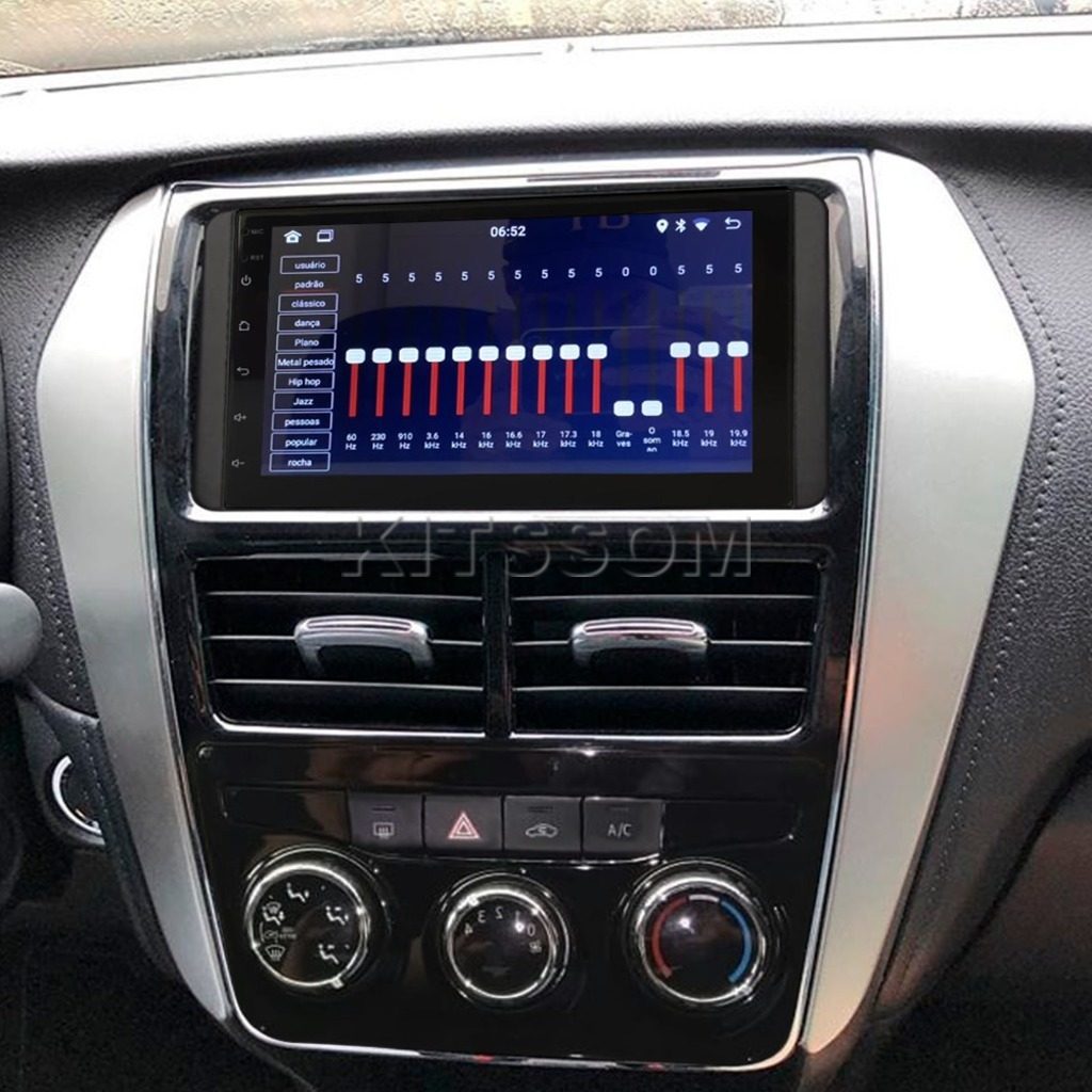 Multimídia Yaris 2018 2019 2020 2021 2022 AC AN V2 Carplay 7" 2017-V2 CAR AUDIO-Kitssom