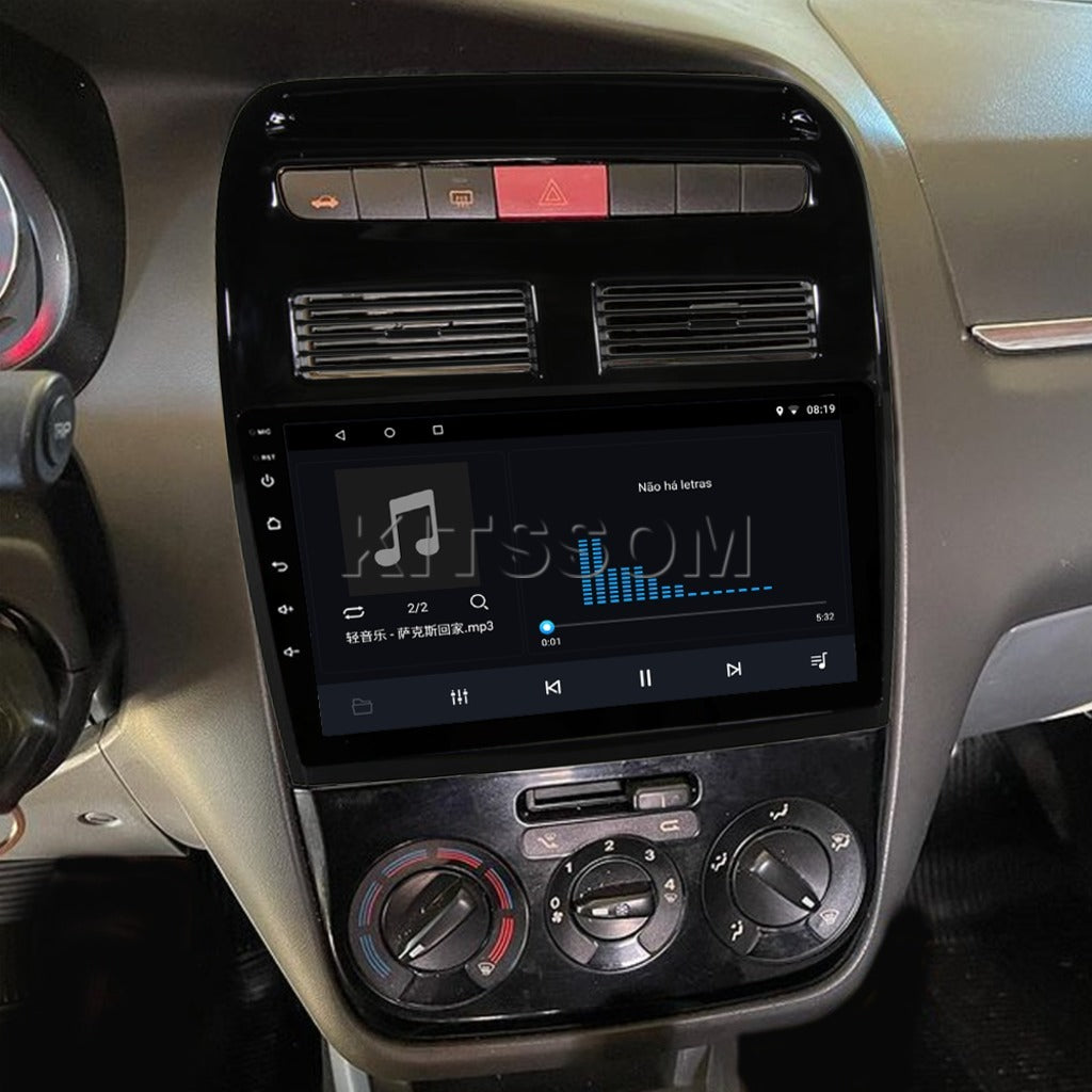 Central Multimidia Fiat Linea 2008 09 10 11 12 13 14 Carplay 9"-V2 CAR AUDIO-Kitssom