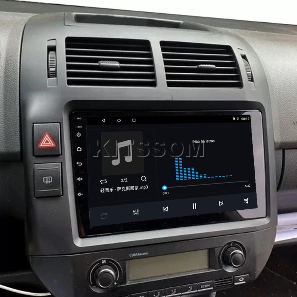 Multimidia Polo 2008 2009 2010 2011 2012 V2 Carplay 9" 2002 2003 2004 2005 2006 2007-V2 CAR AUDIO-Kitssom