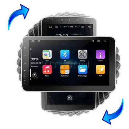 Multimídia 1 DIN Universal V2 Quad Carplay Rotativa 10"-V2 CAR AUDIO-Kitssom