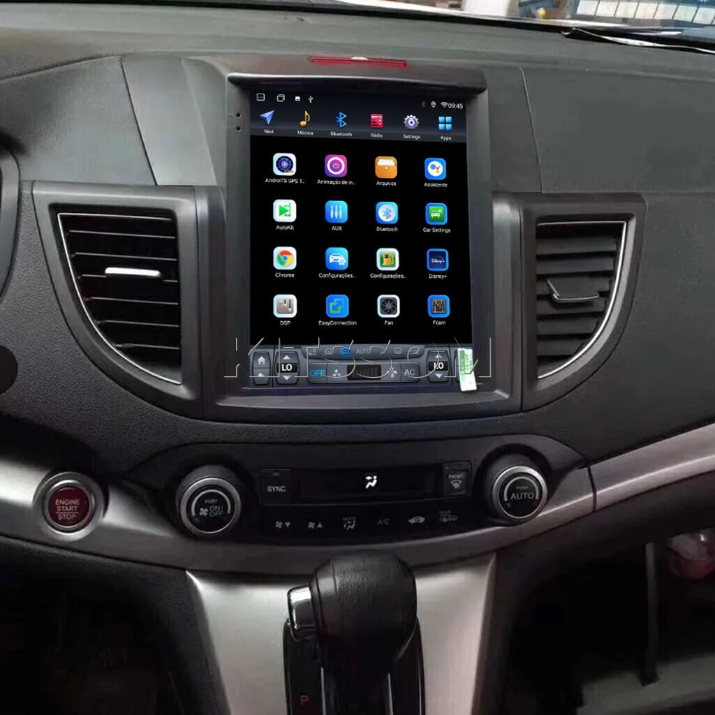Multimídia Honda CRV 2012 2013 2014 2015 2016 V2 Tesla 9.7"