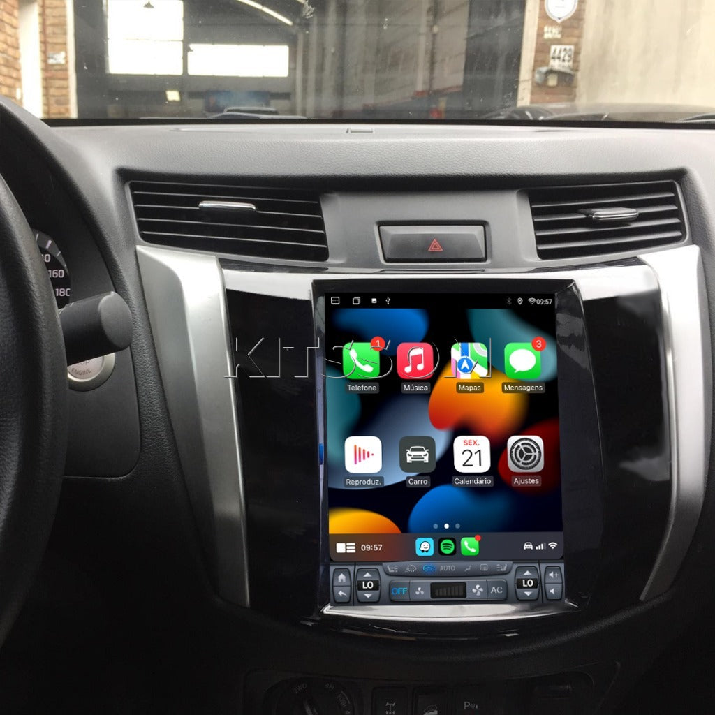 Multimídia Nissan Frontier 2020 2021 2022 2023 2024 2025 2026 V2 Tesla 9.7" 2017 2018 2019