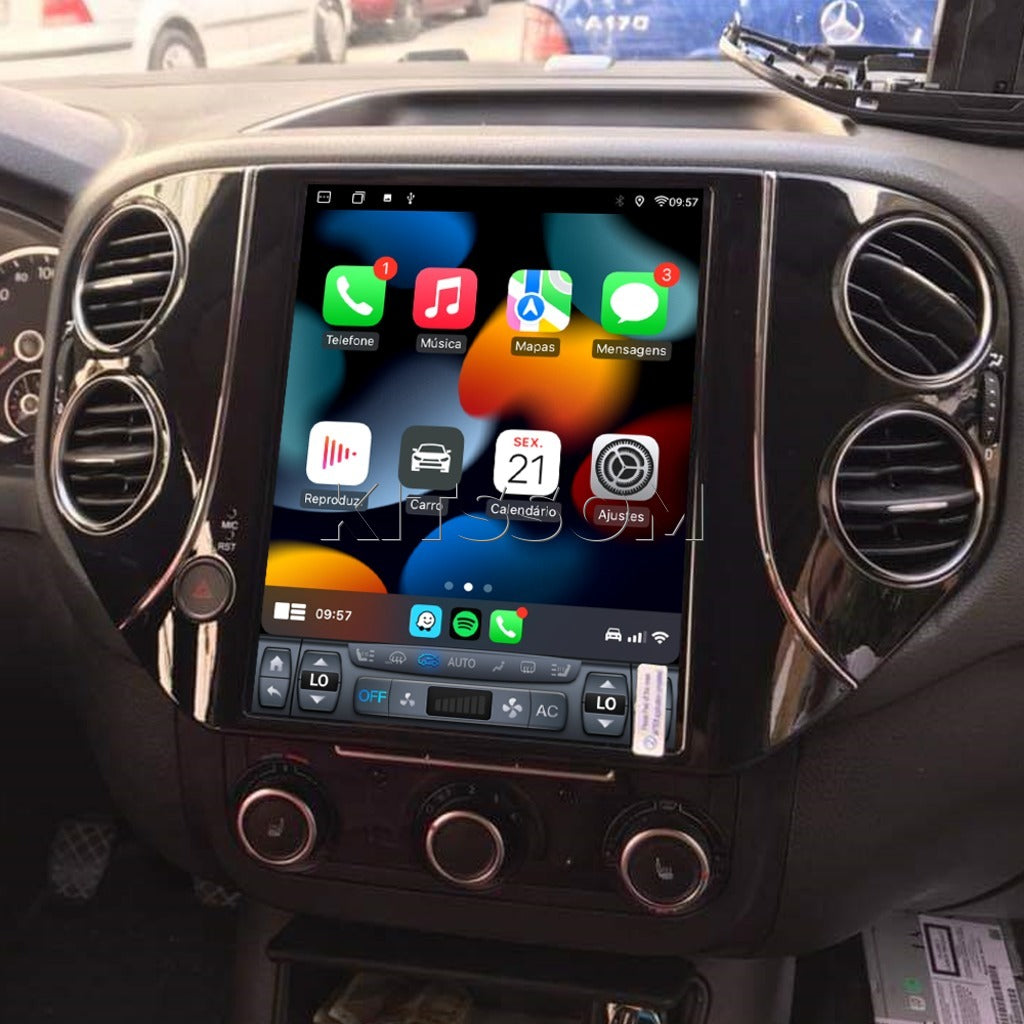 Multimídia Tiguan 2012 2013 2014 2015 2016 2017 V2 Tesla 9.7"