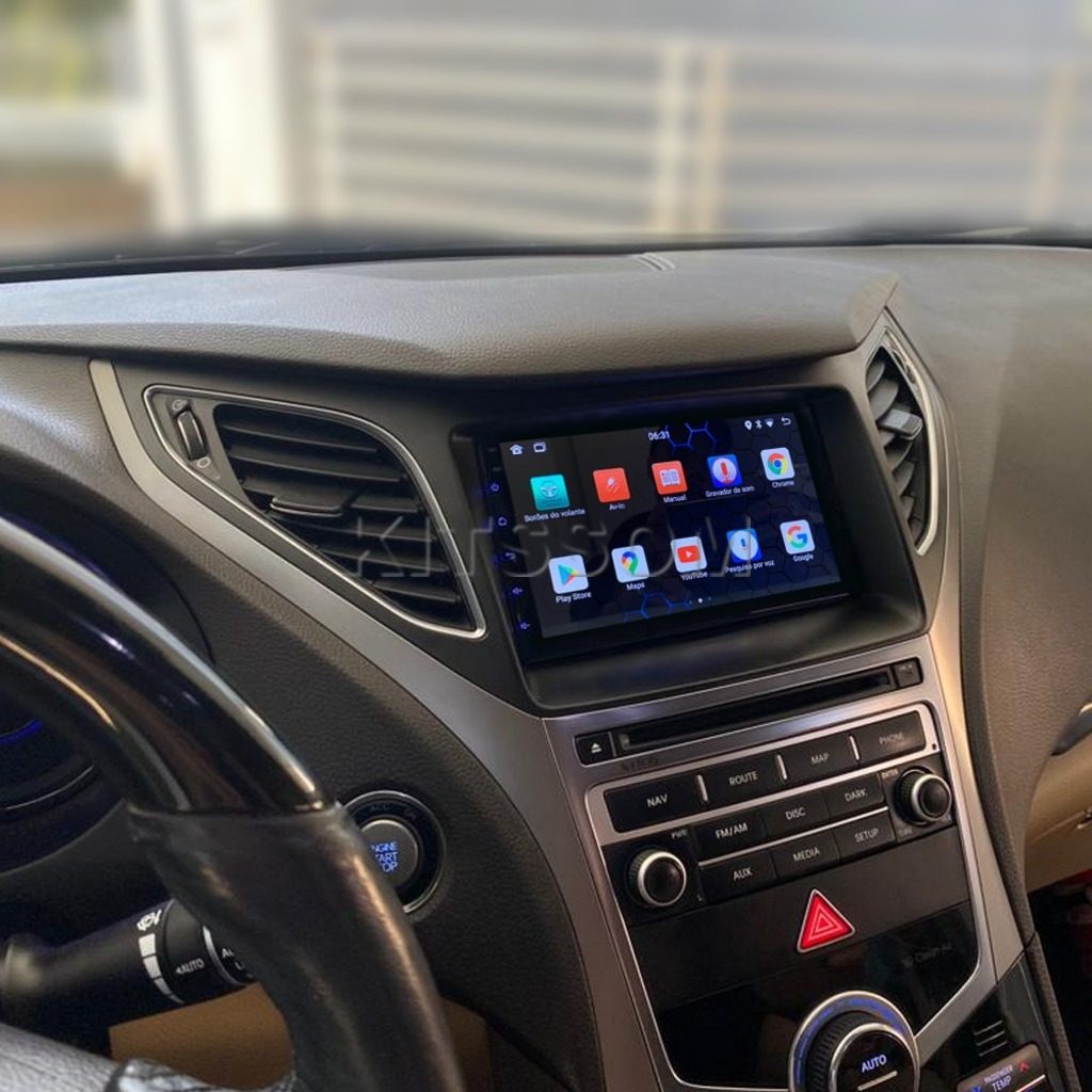 Multimídia Hyundai Azera 2015 2016 2017 2018 2019 V2 Carplay 7"-V2 CAR AUDIO-Kitssom