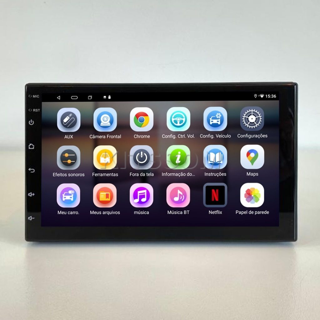 Multimídia Universal Carplay Android Auto 2 Din V2 Octa 4G 7"-V2 CAR AUDIO-Kitssom