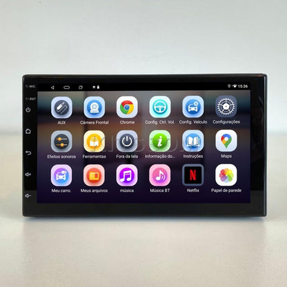 Multimídia Universal Carplay Android Auto 2 Din V2 Octa 4G 7"-V2 CAR AUDIO-Kitssom