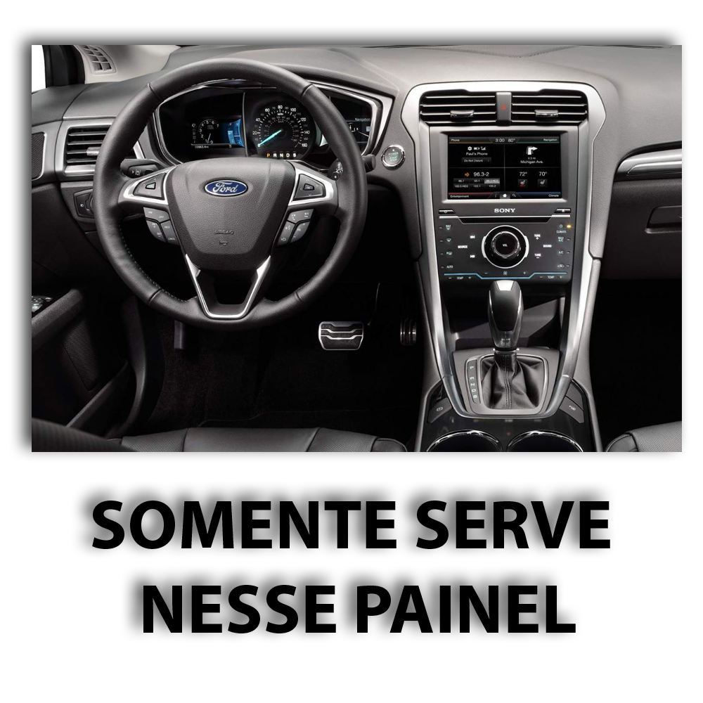 Multimídia Ford Fusion 2018 2019 2020 2021 V2 Tesla 13.1"