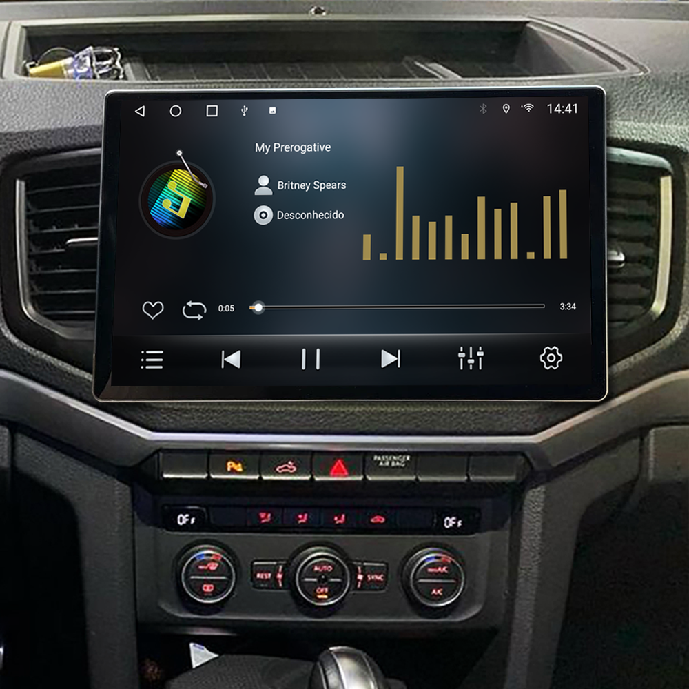 Multimídia Amarok 2018 2019 2020 2021 2022 2023 V2 Tesla 13" 2015 2016 2017