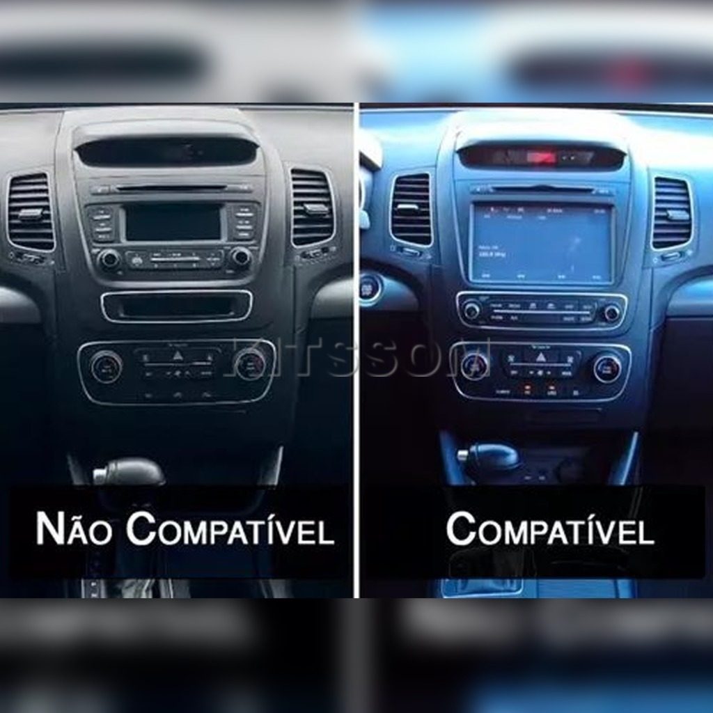 Multimídia Kia Sorento 2015 2016 com Ar na Tela V2 Carplay 9" 2013 2014-V2 CAR AUDIO-Kitssom