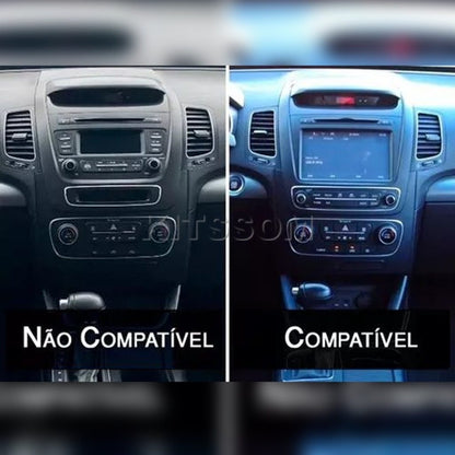 Multimídia Kia Sorento 2015 2016 com Ar na Tela V2 Carplay 9" 2013 2014-V2 CAR AUDIO-Kitssom