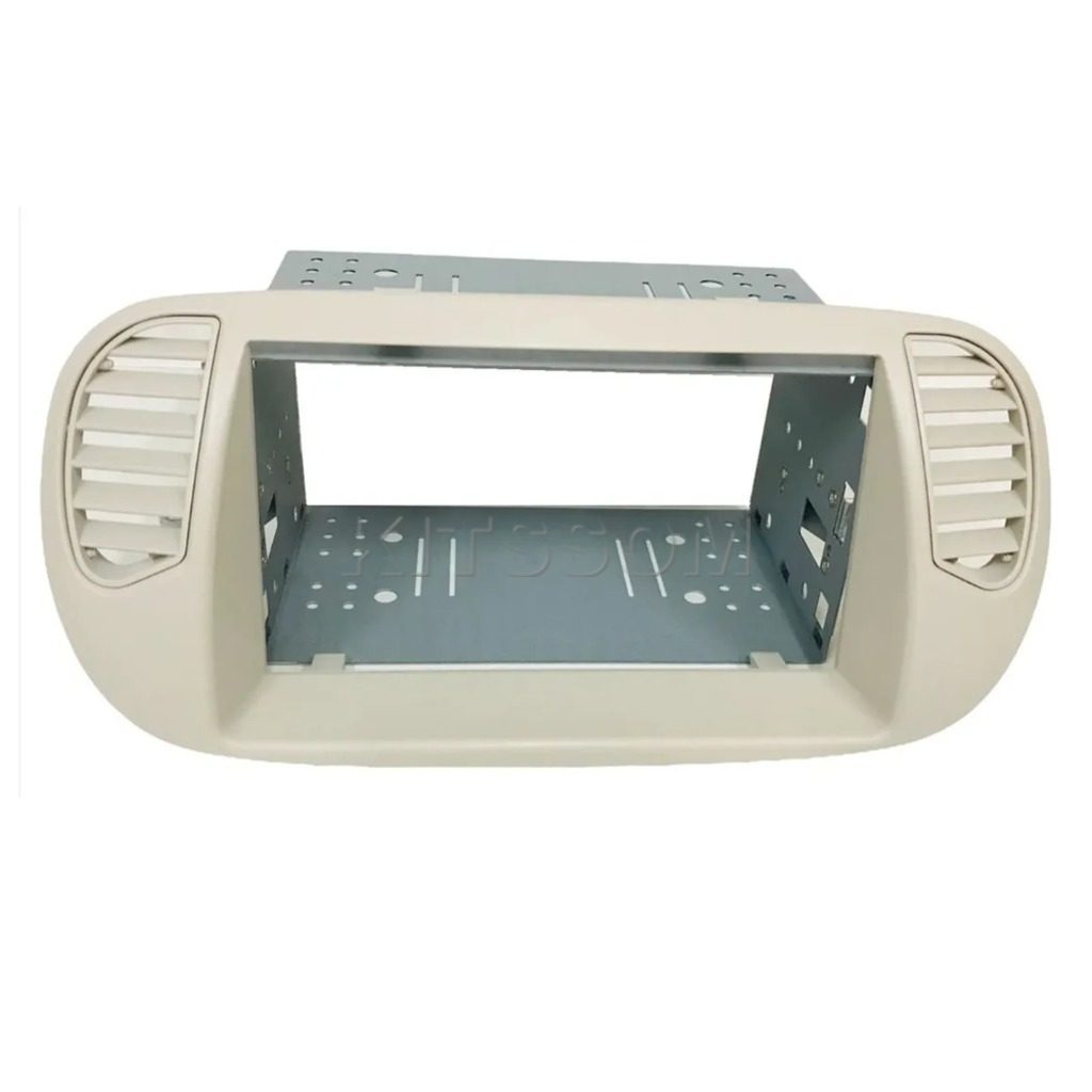 Multimidia Fiat 500 2014 2015 Com Saídas de Ar V2 Carplay 7" 2011 2012 2013 Branca-V2 CAR AUDIO-Kitssom