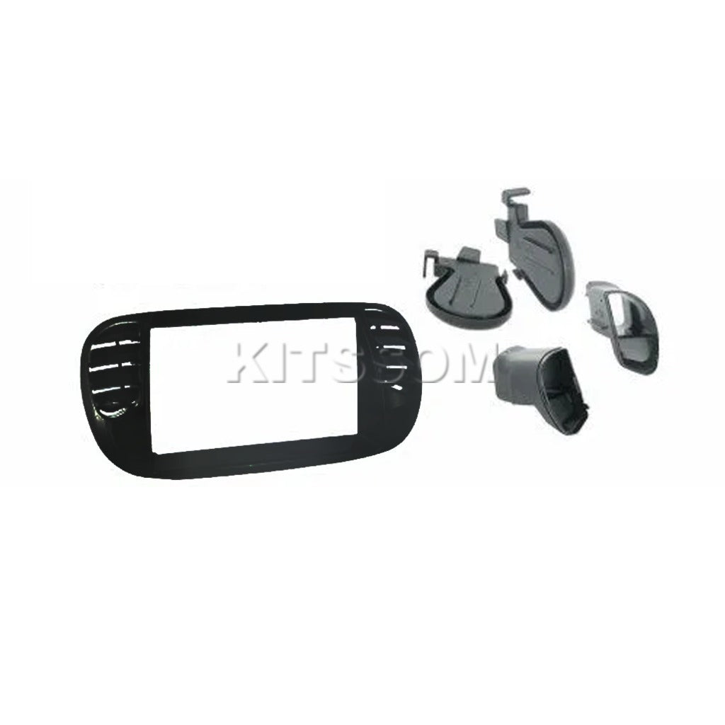 Multimidia Fiat 500 2014 2015 Com Saídas de Ar V2 Carplay 7" 2011 2012 2013-V2 CAR AUDIO-Kitssom