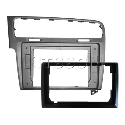 Multimídia Golf MK7 2017 2018 2019 Aço Escovado V2 Carplay 9" 2013 2014 2015 2016-V2 CAR AUDIO-Kitssom