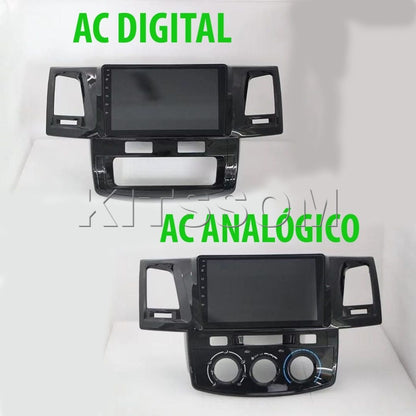 Multimídia Hilux SW4 2011 2012 2013 2014 2015 V2 Carplay 9" 2006 2007 2008 2009 2010-V2 CAR AUDIO-Kitssom