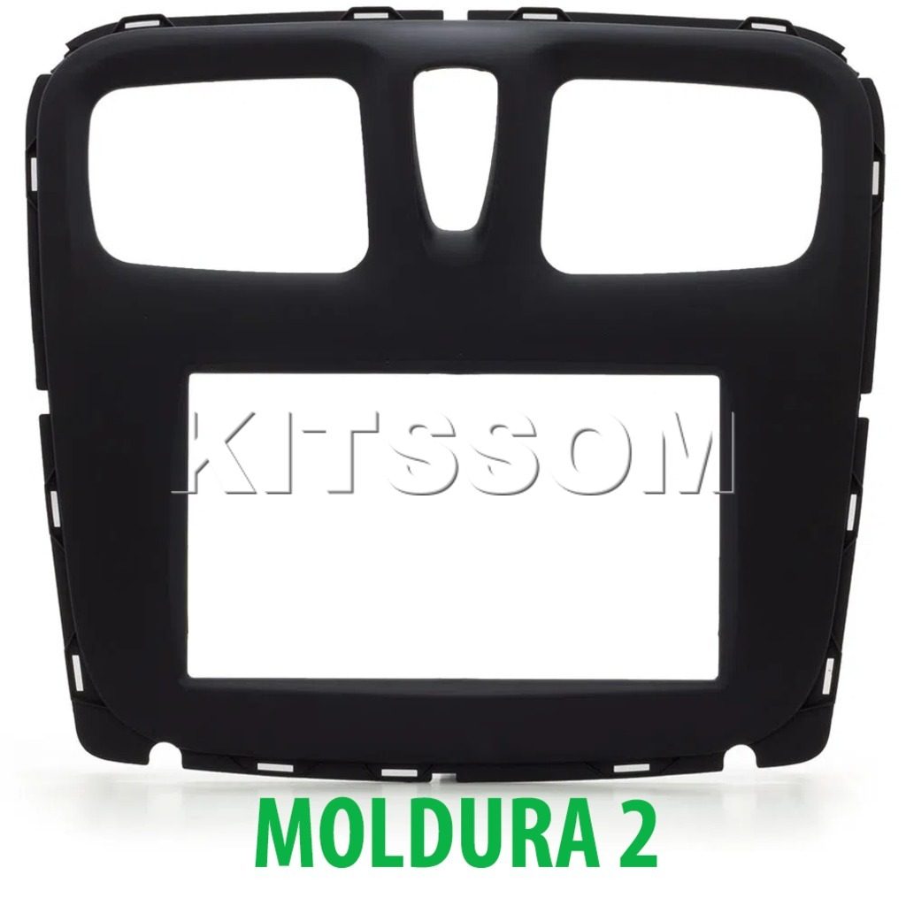 Multimídia Renault Sandero Logan 2019 2020 2021 V2 Carplay 7" 2014 2015 2016 2017 2018-V2 CAR AUDIO-Kitssom