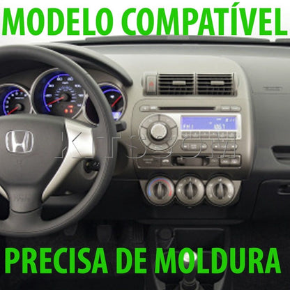 Multimídia Fit 2003 2004 2005 2006 2007 2008 V2 Carplay 7"-V2 CAR AUDIO-Kitssom