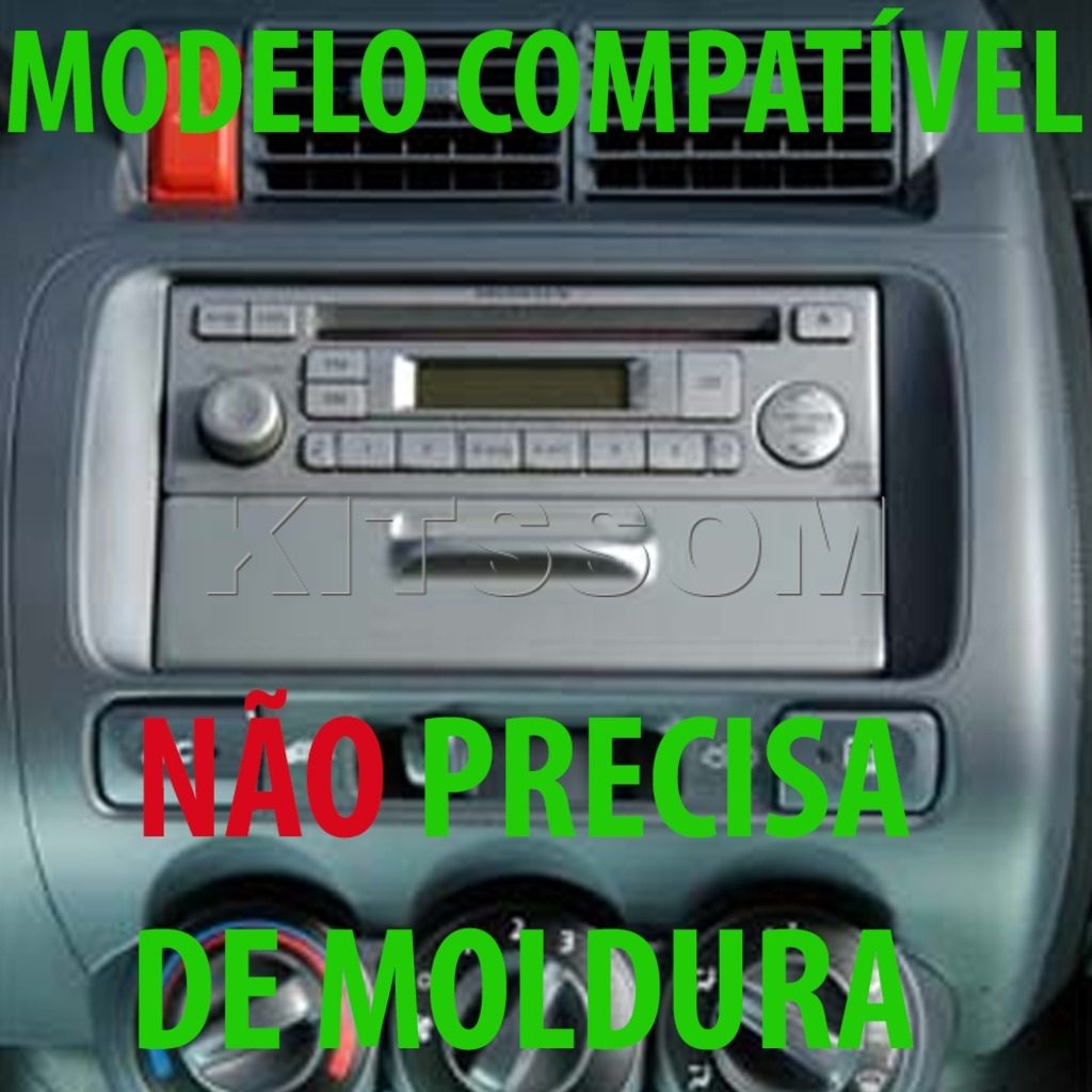 Multimídia Fit 2003 2004 2005 2006 2007 2008 V2 Carplay 7"-V2 CAR AUDIO-Kitssom