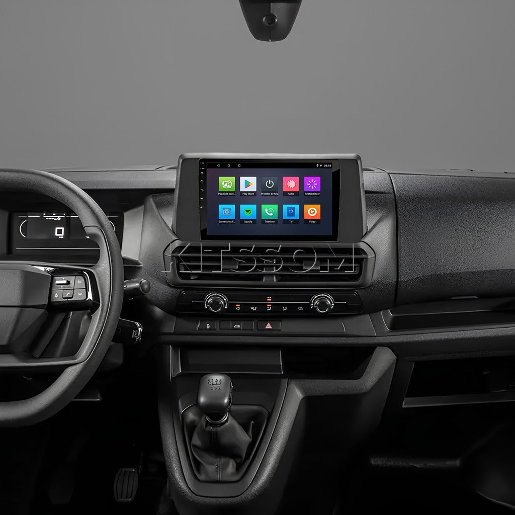 Multimídia Fiat Scudo 2024 2025 2026 V2 Carplay 9"-V2 CAR AUDIO-Kitssom
