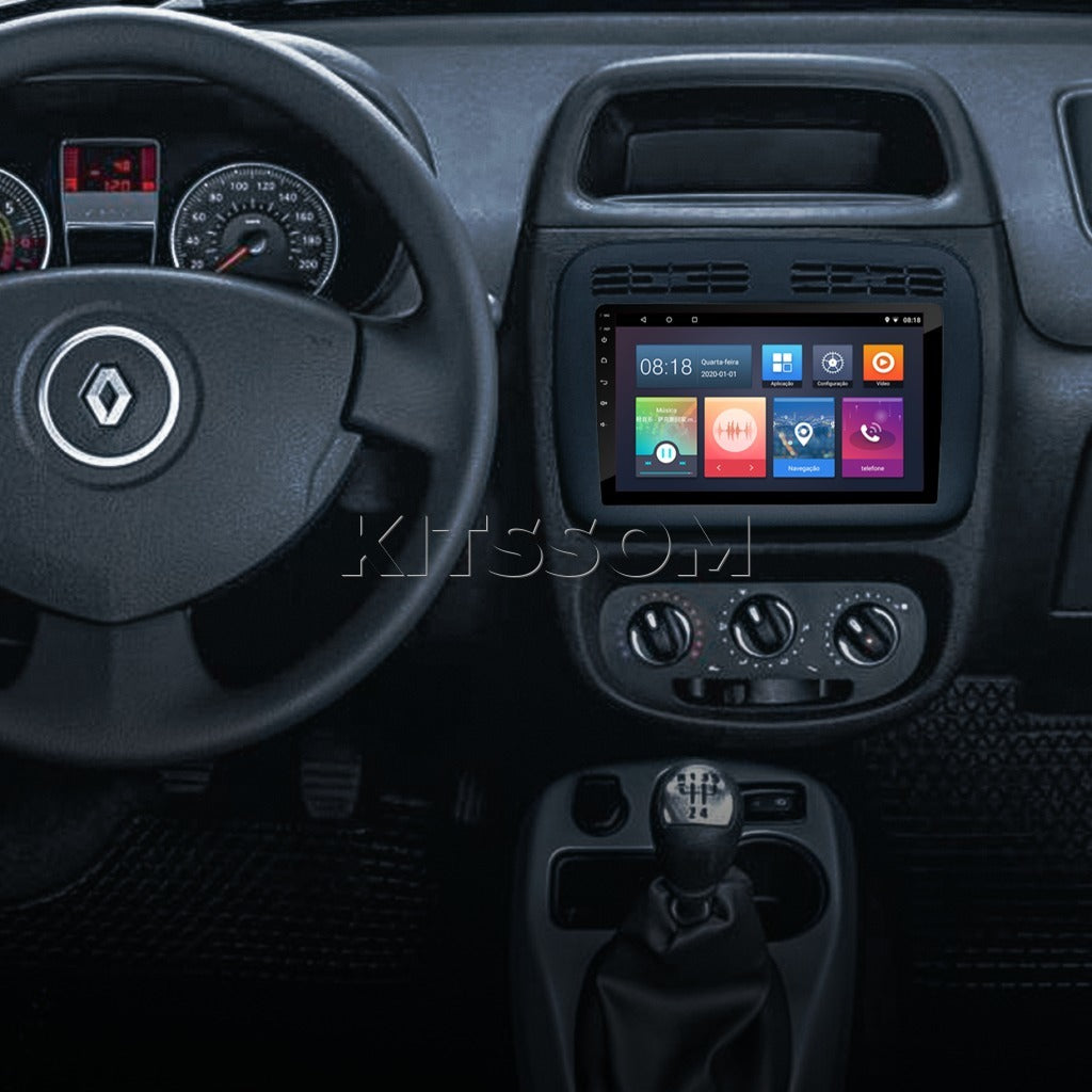 Multimídia Renault Clio G3 2013 2014 2015 2016 V2 Carplay 7"-V2 CAR AUDIO-Kitssom