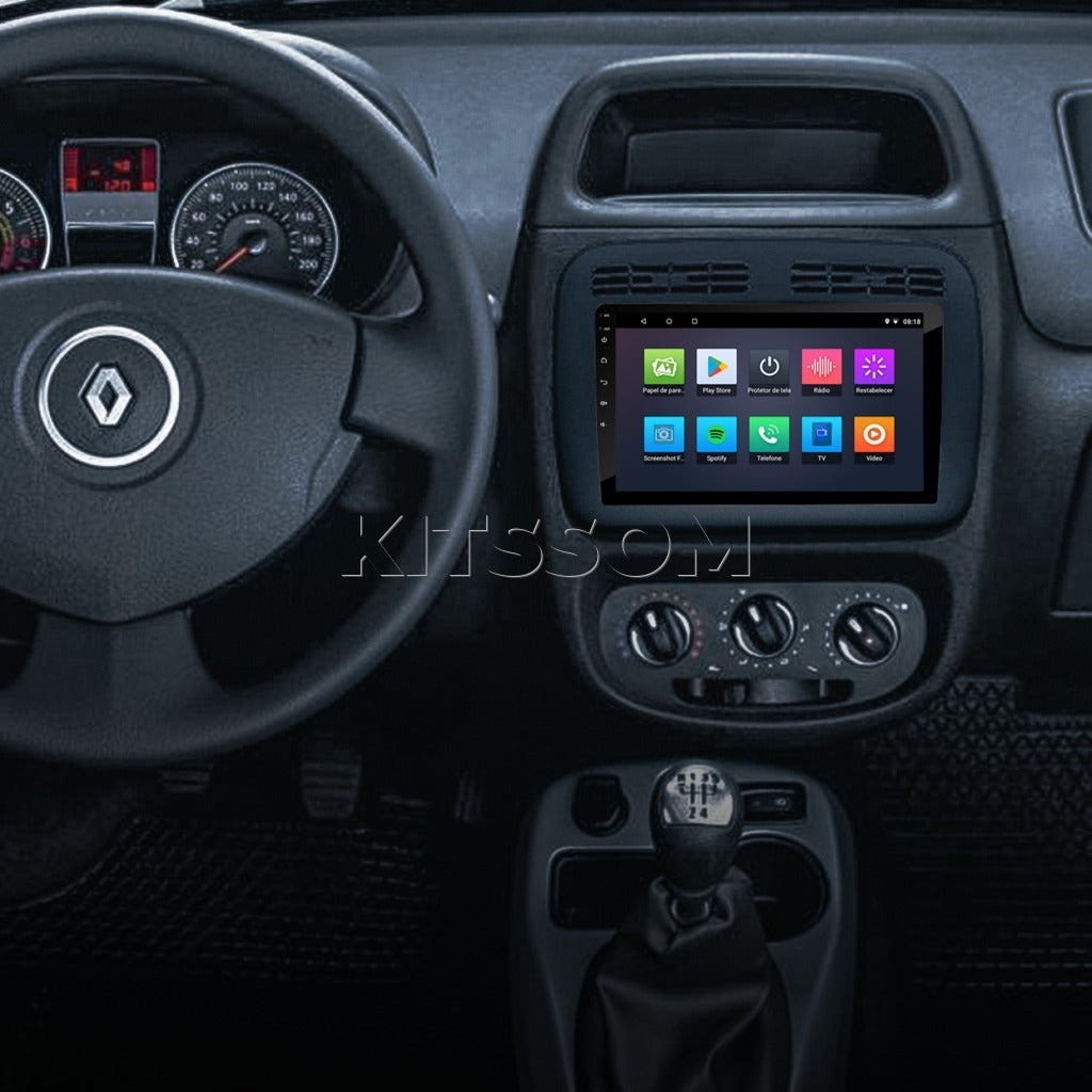 Multimídia Renault Clio G3 2013 2014 2015 2016 V2 Carplay 7"-V2 CAR AUDIO-Kitssom