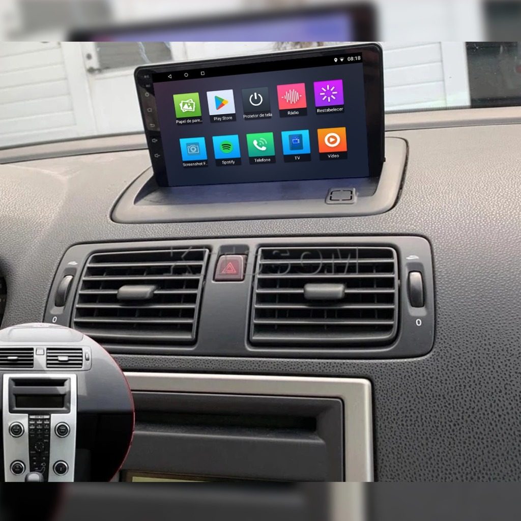 Multimídia Volvo C30 S40 V40 C70 2009 2010 2011 2012 V2 Carplay 9" 2006 2007 2008-V2 CAR AUDIO-Kitssom