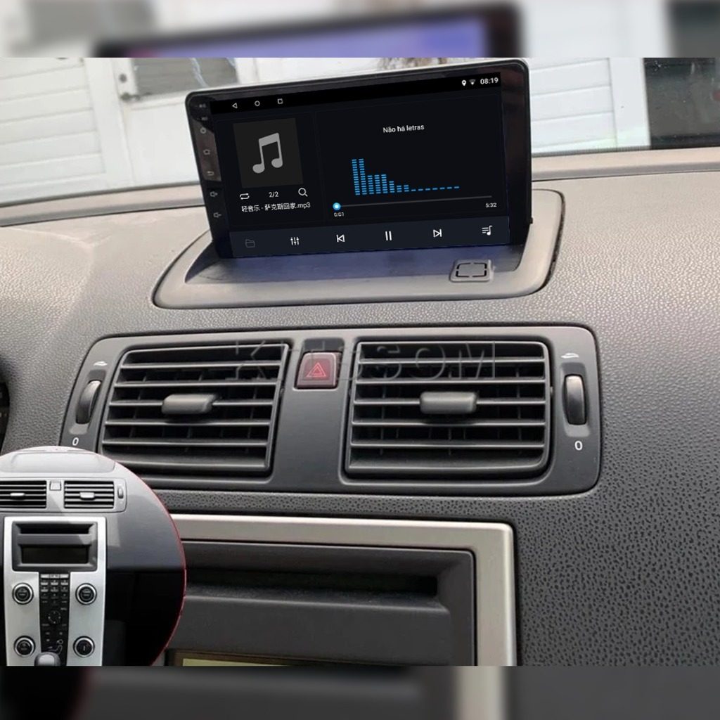 Multimídia Volvo C30 S40 V40 C70 2009 2010 2011 2012 V2 Carplay 9" 2006 2007 2008-V2 CAR AUDIO-Kitssom