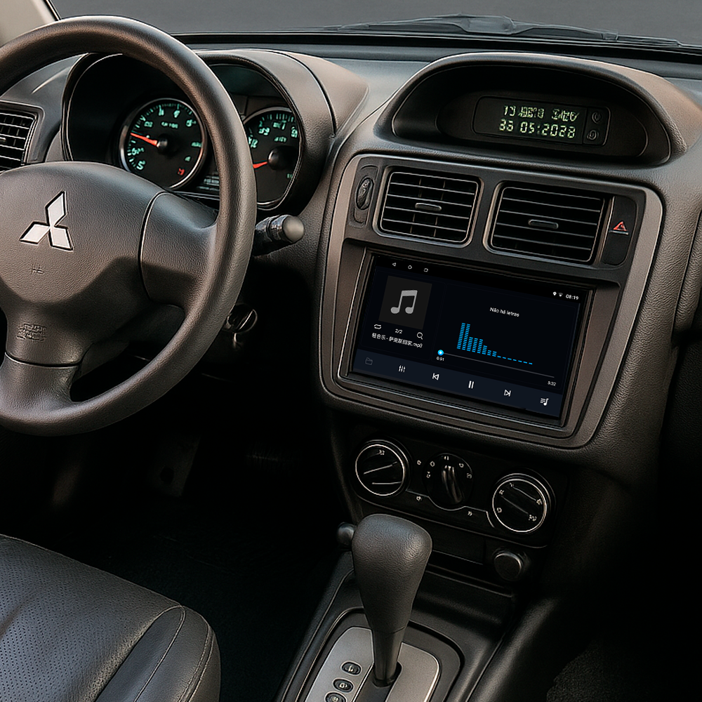 Multimídia Pajero TR4 2011 2012 2013 2014 2015 V2 Carplay 7" 2009 2010